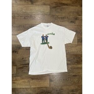 Vintage 90s Ricola Alphorn Graphic Tee Shirt -‎ White - XL - RARE